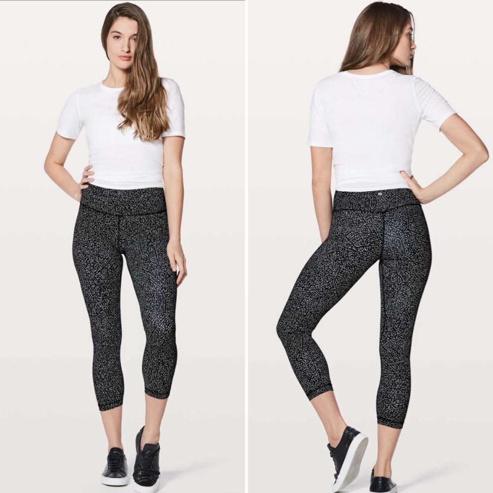 Lululemon Align Pant II 25” Night View White Black